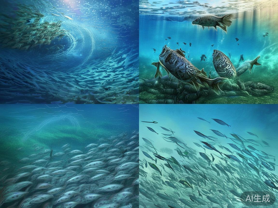 不同的捕鱼场景中，鱼潮出现的规律和位置会有所不同。